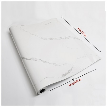 Thick Foam Self-Adhesive wall sticker, white marble texture, big roll Size (17.5 in x 118 in)",oil-resistant and waterproof for bedroom, living room background, kitchen, bathroom. Thick Foam Self-Adhesive wall sticker, white marble texture, big roll Size (17.5 in x 118 in)",oil-resistant and waterproof for bedroom, living room background, kitchen, bathroom.