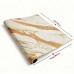 Thick Foam Self-Adhesive wall sticker, gold marble design, big roll Size (17.5 in x 118 in)",oil-resistant and waterproof for bedroom, living room background, kitchen, bathroom. Thick Foam Self-Adhesive wall sticker, gold marble design, big roll Size (17.5 in x 118 in)",oil-resistant and waterproof for bedroom, living room background, kitchen, bathroom.