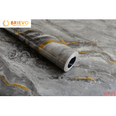 Thick Foam Self-Adhesive wall sticker,gray marble texture, big roll Size (17.5 in x 118 in)",oil-resistant and waterproof for bedroom, living room background, kitchen,bathroom.