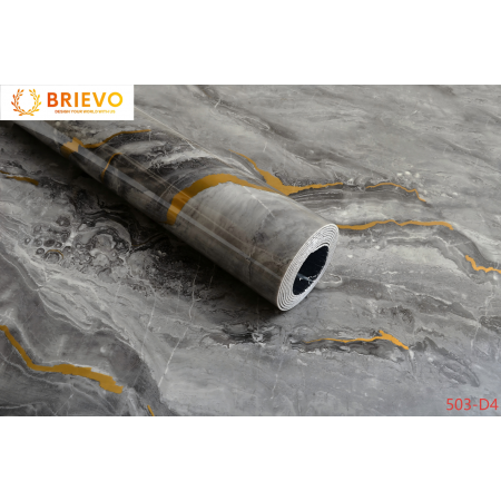 Thick Foam Self-Adhesive wall sticker,gray marble texture, big roll Size (17.5 in x 118 in)",oil-resistant and waterproof for bedroom, living room background, kitchen,bathroom.