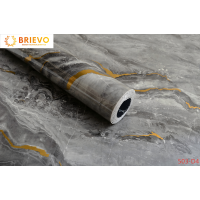 Thick Foam Self-Adhesive wall sticker,gray marble texture, big roll Size (17.5 in x 118 in)",oil-resistant and waterproof for bedroom, living room background, kitchen,bathroom.