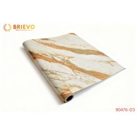 Thick Foam Self-Adhesive wall sticker, gold marble design, big roll Size (17.5 in x 118 in)",oil-resistant and waterproof for bedroom, living room background, kitchen, bathroom.